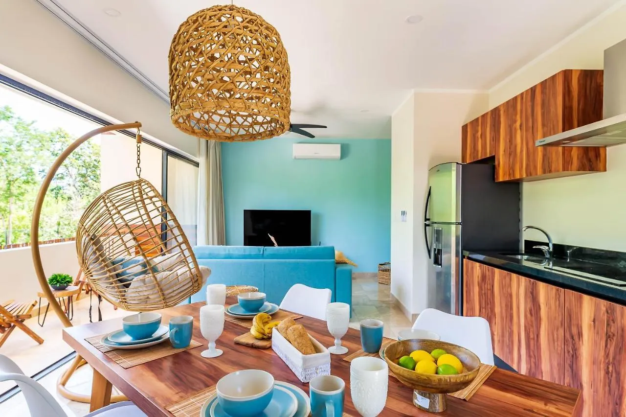 Apartment Tulum Promo 2Br With Rooftop Pool, Gym And Free Bikes