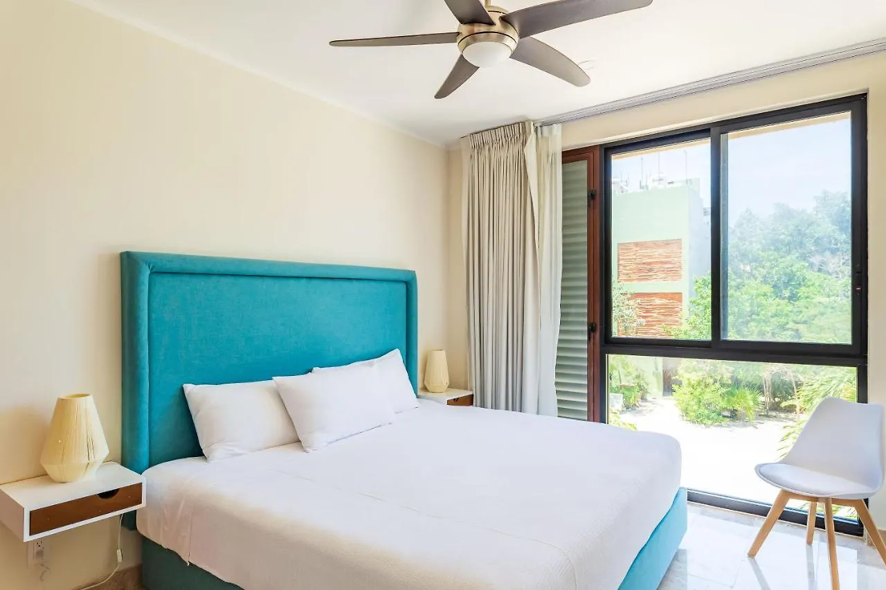 Apartment Tulum Promo 2Br With Rooftop Pool, Gym And Free Bikes