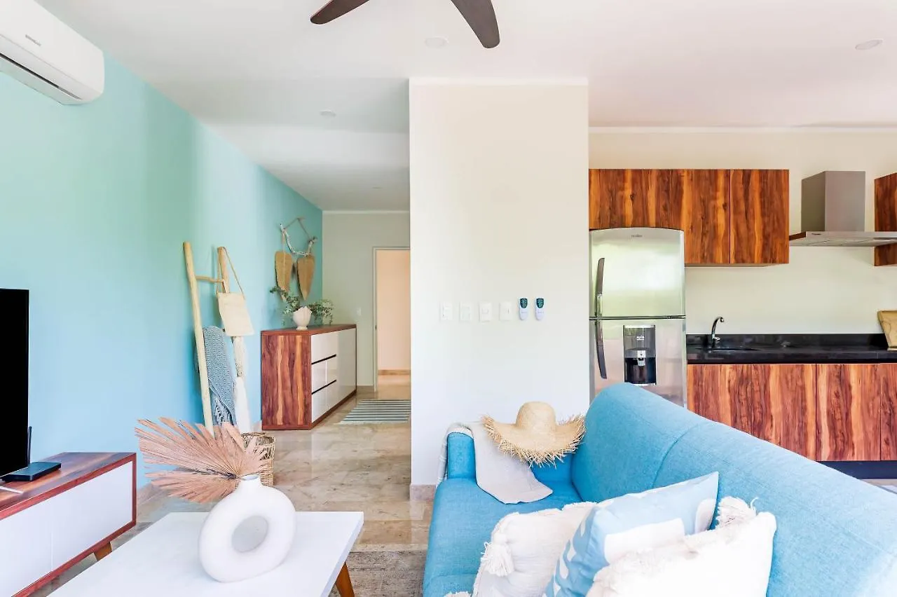 Apartment Tulum Promo 2Br With Rooftop Pool, Gym And Free Bikes